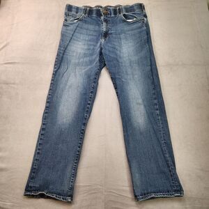 Lee Extreme Motion Jeans Men 38x32 Blue Medium Wash Modern Straight Tapered